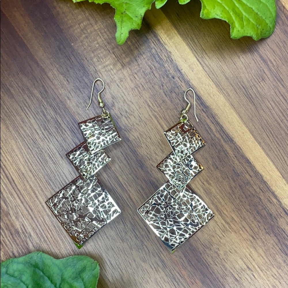 Diamond Dangled Earrings